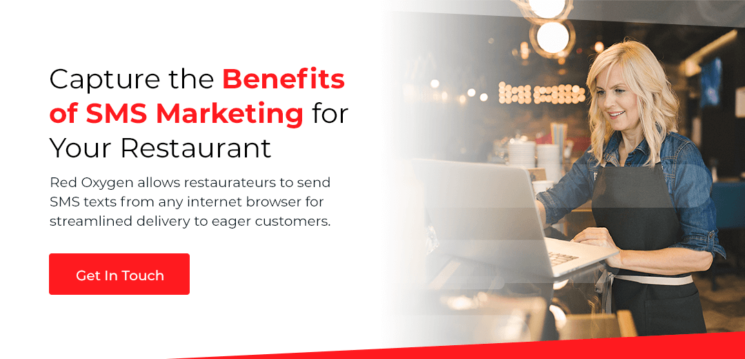 Benefits of SMS for restaurants