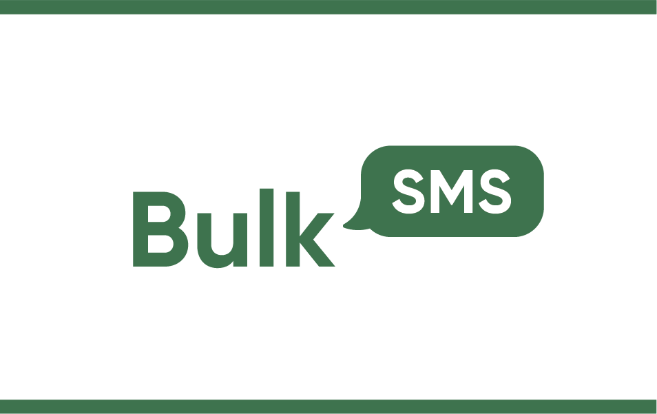 Bulk text logo with border