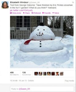 Eric Pickles snowman
