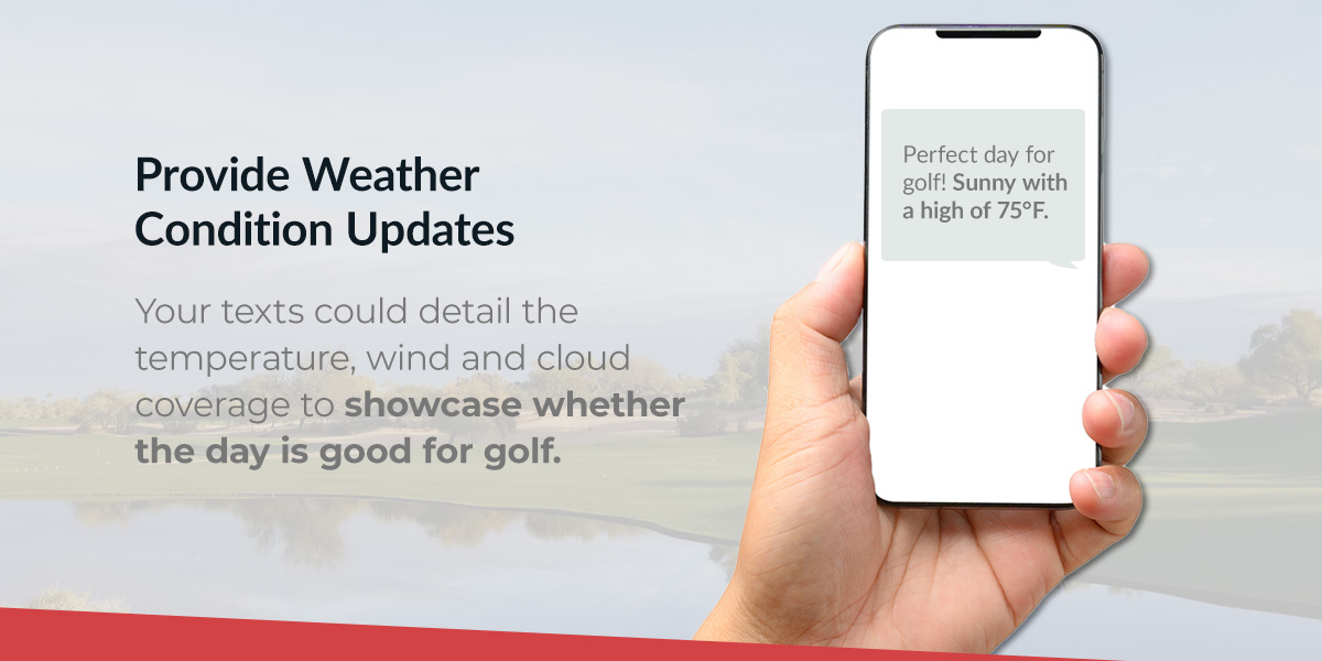 Weather updates through SMS