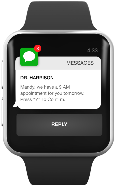 Smartwatch that you can online reply to texts on