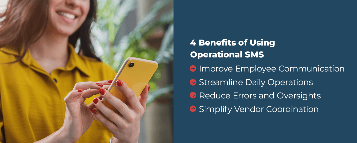 4 Benefits of Using Operational SMS