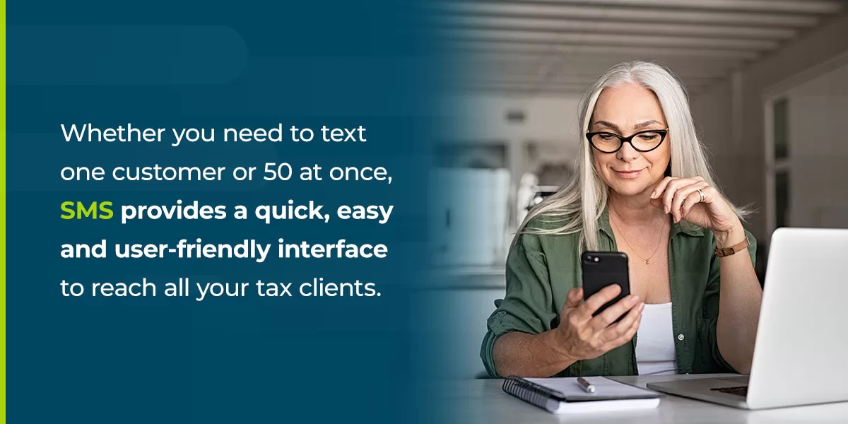 Texting for tax clients 